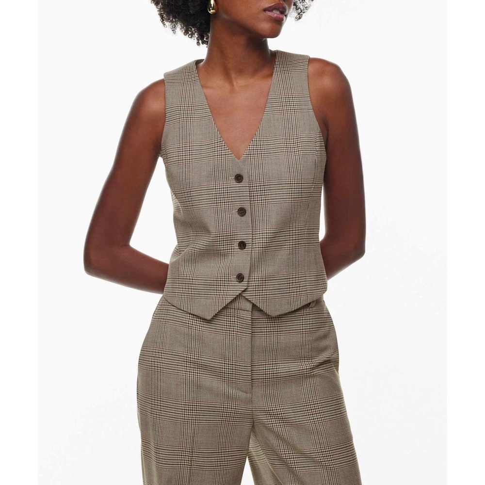 Babaton Deniro Button Up Wool Vest